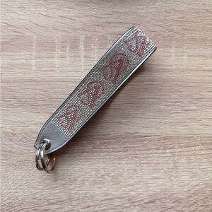 Victoria's Secret bedazzled strap keychain